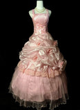 Sweet Prom Dress Square Neck Pleated Beading Evening Dress Ball Gown Quinceanera Dress HZ0319