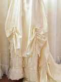 Vintage Wedding Dress Sweetheart Pleated Lace Wedding Dress HZ0319