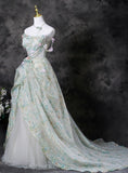 Charming Prom Dress Strapless Pleated Print Evening Dress Gala Dress HZ0319