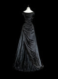 Gorgeous Prom Dress A Line V-neck Pleated Evening Dress Gala Dress HZ0319