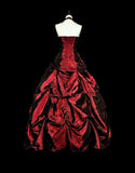 Stunning Prom Dress Wine Red Halter Pleated Ball Gown Evening Dress Quinceanera Outfits HZ0319