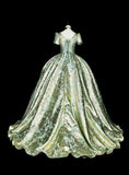 Charming Prom Dress Asymmetrical Neck Pleated Tulle Ball Gown Evening Dress Quinceanera Outfits HZ0319