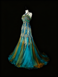 Stunning Prom Dress Spaghetti Straps Tulle Evening Dress Gala Dress HZ0319