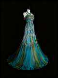 Stunning Prom Dress Spaghetti Straps Tulle Evening Dress Gala Dress HZ0319