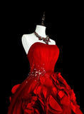 New Arrival Prom Dress Strapless Pleated Tulle Evening Dress Gala Dress HZ0319