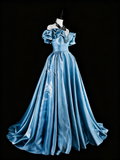 Newest Prom Dress Off Shoulder Pleated Evening Dress Gala Dress HZ0319