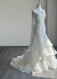 New Arrival Wedding Dress Sweetheart Lace Tulle Mermaid Wedding Dress HZ0319