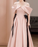 Pretty Prom Dress Off Shoulder Pleated Evening Dress Birthday Party Outfits HZ0319