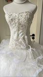 Beauty Wedding Dress Sweetheart Pleated Tiered Tulle Wedding Dress HZ0319