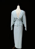 Elegant Prom Dress V-neck Pleated Backless Gala Dress Evening Dress Formal Dress HZ0319