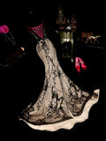 Chic Prom Dress Strapless Lace Mermaid Evening Dress Gala Dress Formal Dress HZ0319
