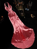 Fashion Prom Dress Halter Pleated Mermaid Evening Dress Gala Dress Formal Dress HZ0319