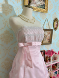 Stunning Prom Dress Light Pink Strapless Pleated Gala Dress Evening Dress Cocktail Dress HZ0319