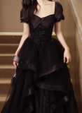 New Arrival Prom Dress V-neck Pleated Tulle Gala Dress Evening Dress Formal Dress HZ0319