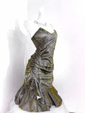 Vintage Green Spaghetti Strap Ruffled Hem Hem Short 16th Birthday Party Dress Homecoming Dress HZ0319