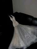 Shiny V Neck A-Line Chiffon Long Evening Party Dresses Birthday Outfits, HZ0319
