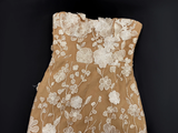 Simple 3D Floral Strapless Design A-line Tulle Women Party Dress, HZ0319